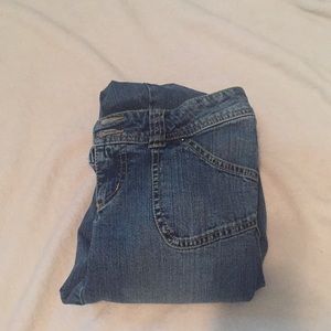 denim bell bottom shorts